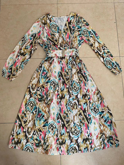 Robe Maxi Wrap Éclatante pour Femmes Chic und Stil