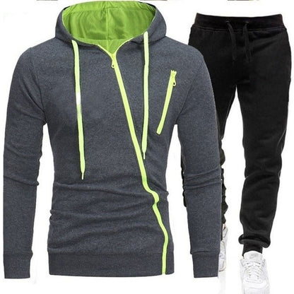Functional jacket for men with asymmetrical zipper and sporty cut Chic and Style