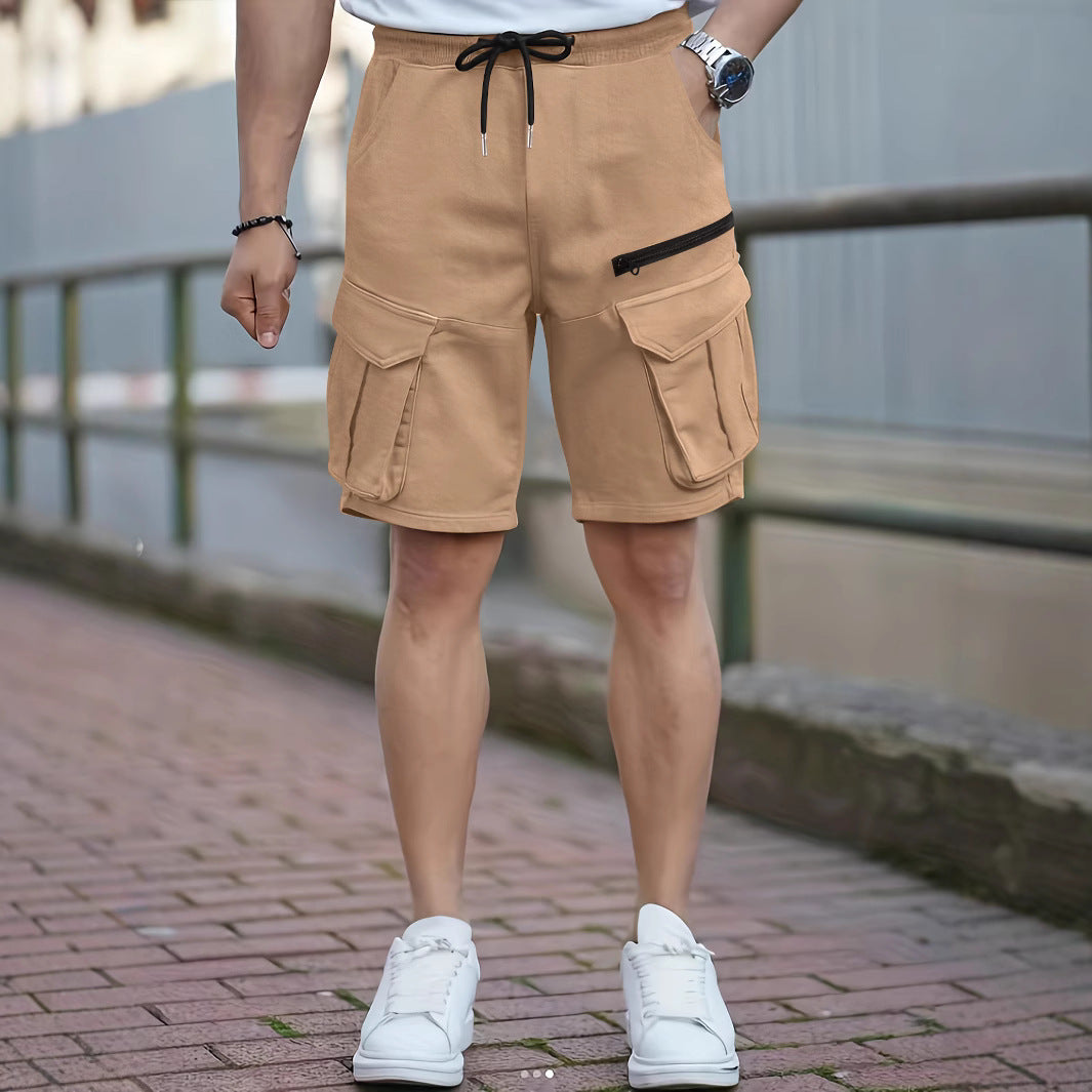 Shorts utilitaires style cargo pour hommes avec design à poches multiples Chic und Stil