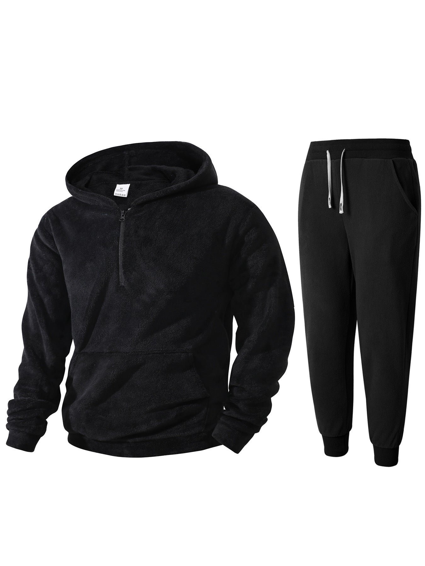 Men's cozy fleece hoodie and jogging pants Chic and Style