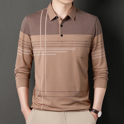 Chemise polo pour hommes avec un motif moderne et une structure respirante Chic und Stil