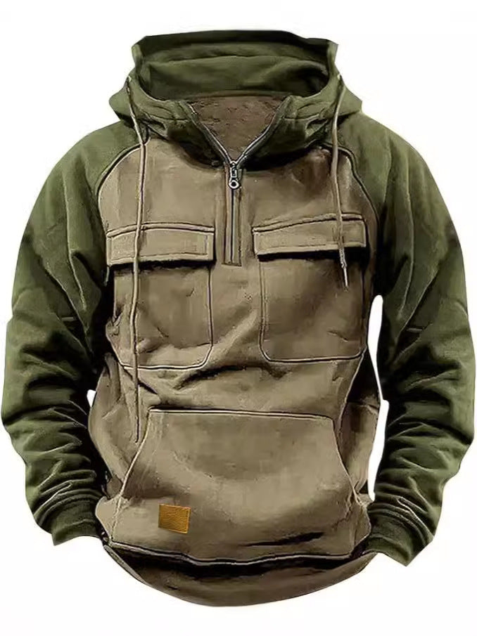 Functional hooded jacket for men with practical pockets Chic and Style