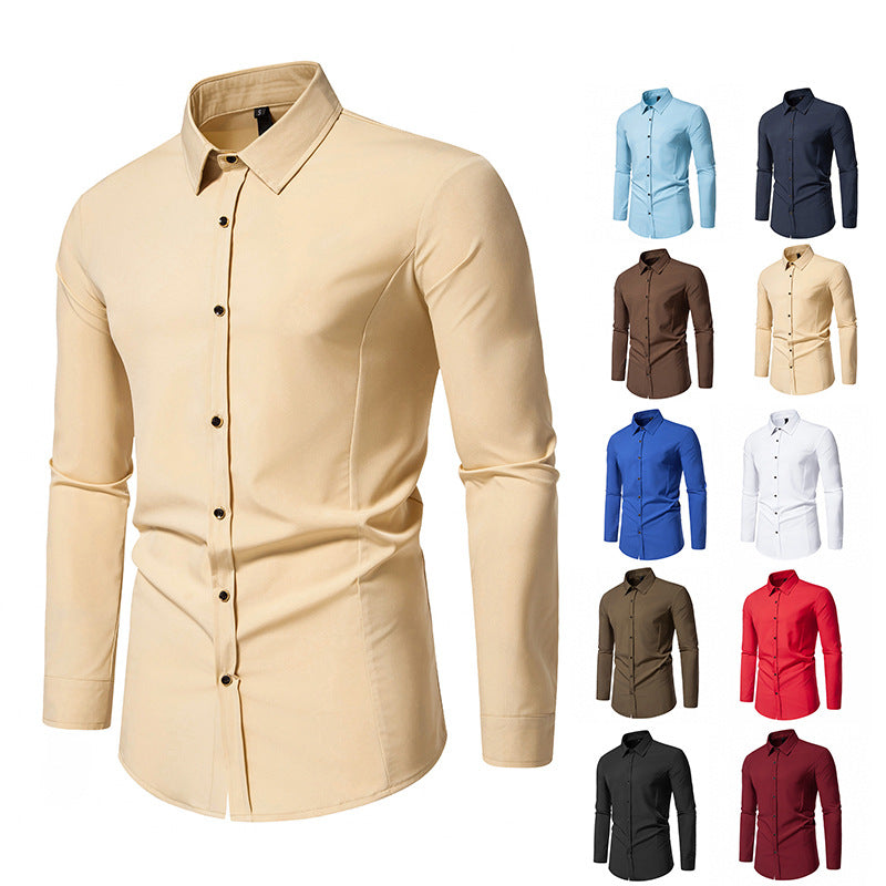 Chemise à manches longues tendance pour hommes avec une coupe élégante Chic und Stil