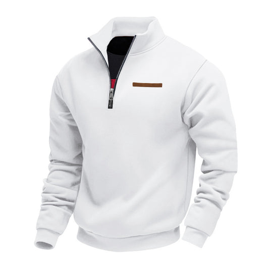 Veste en polaire de haute qualité pour hommes avec col montant et fermeture éclair Chic und Stil
