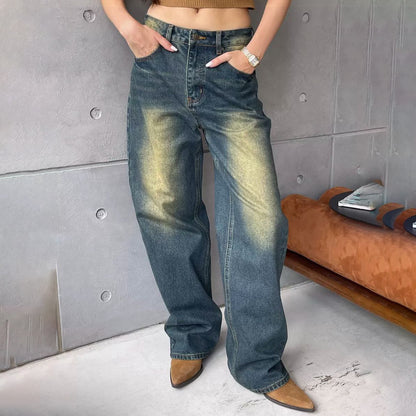 Dames Hauts Jeans taille haute avec coupe décontractée Chic und Stil