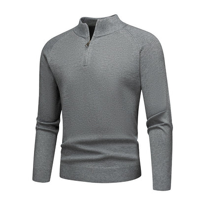 Pull mode pour hommes avec une courte fermeture éclair Chic und Stil