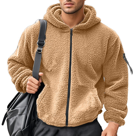 Veste en polaire douillette pour hommes avec capuche Chic und Stil