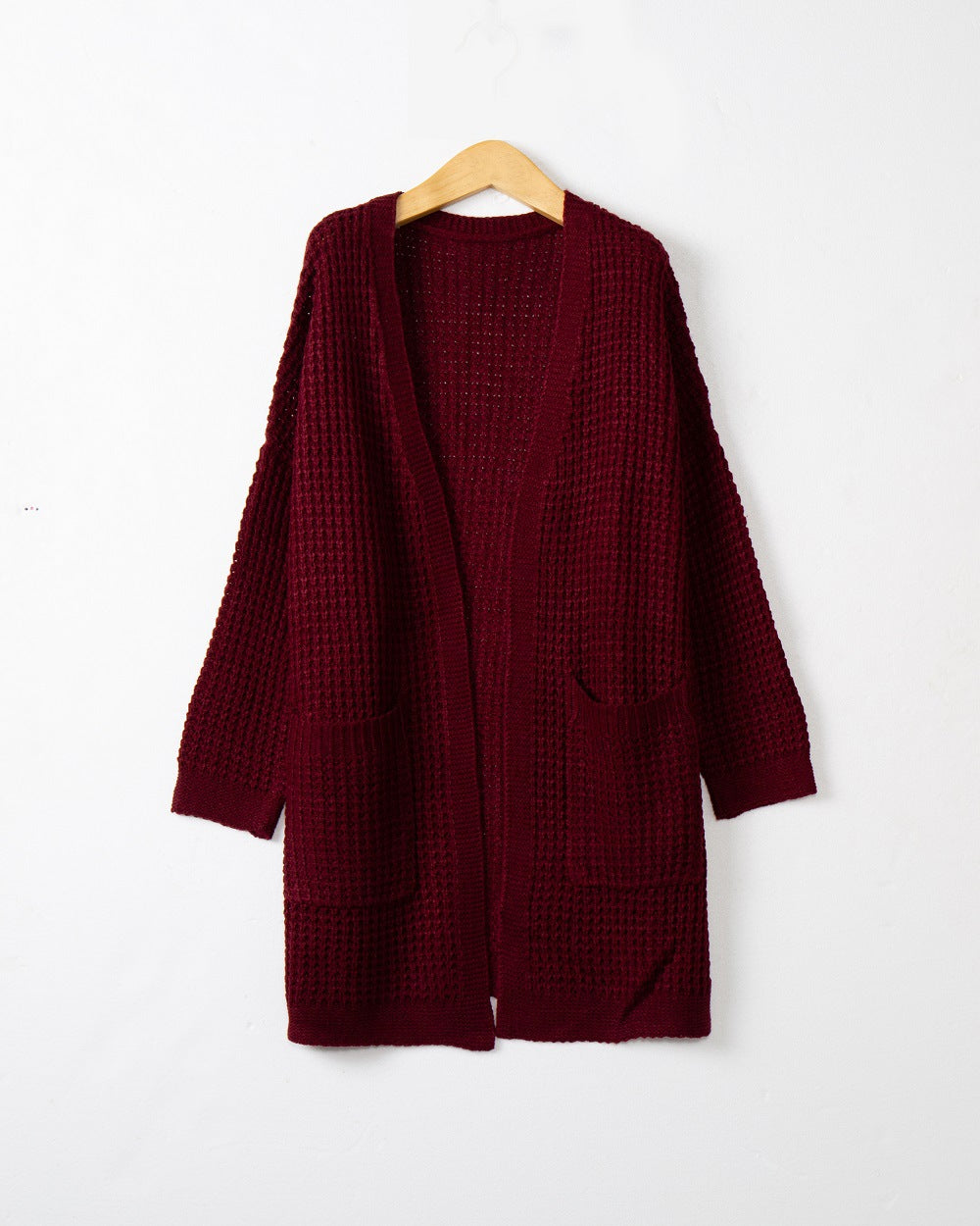 Cardigan en tricot décontracté pour femmes avec poches et coupe ouverte Chic und Stil
