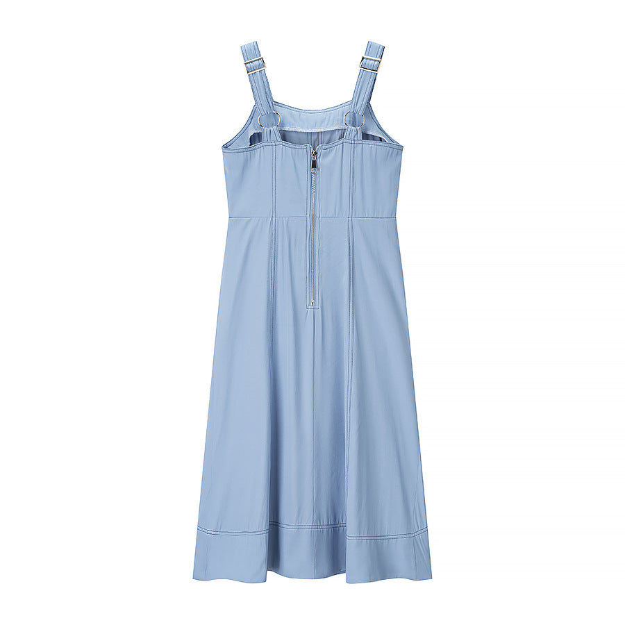 Robe maxi femme avec détails de boutons et poches pratiques Chic und Stil