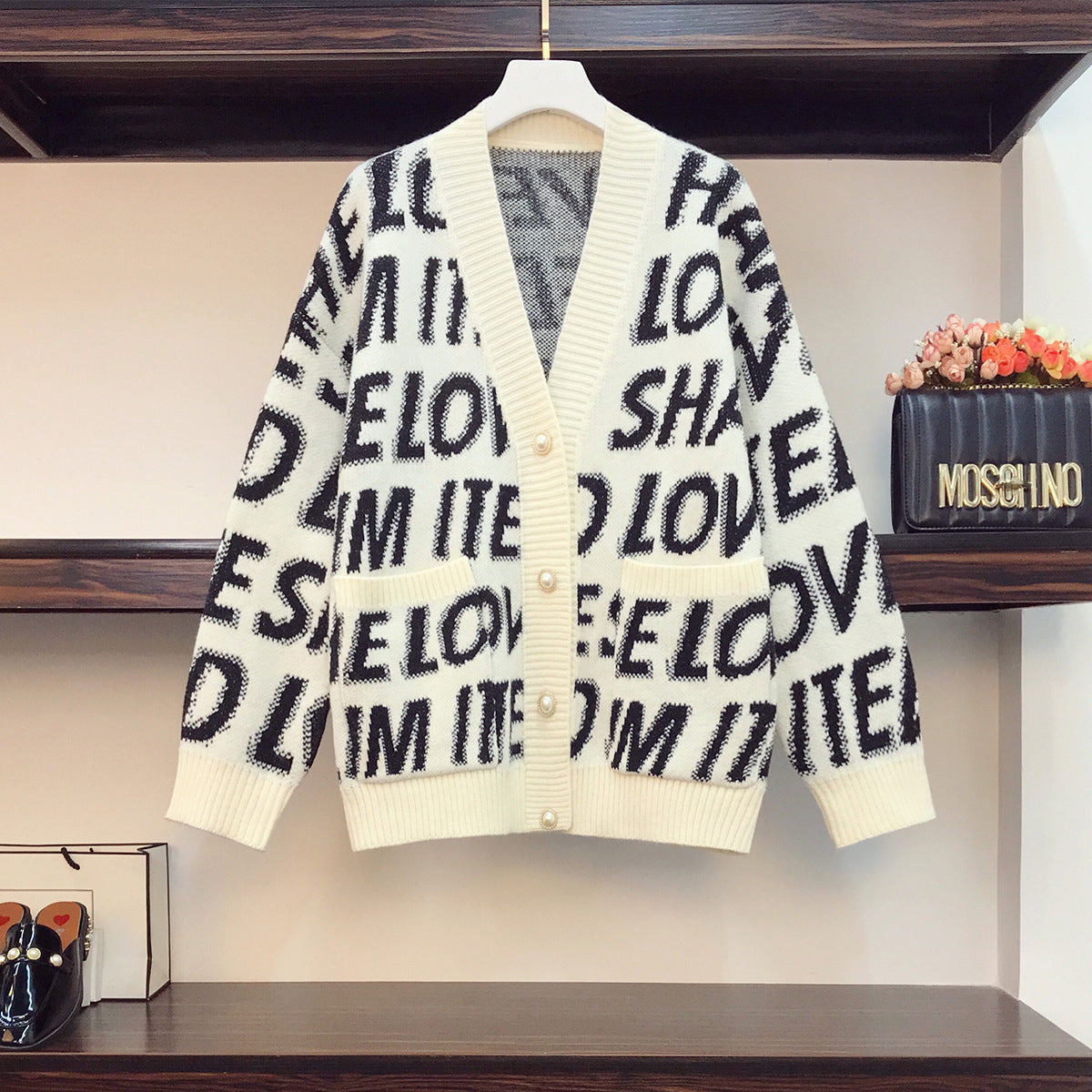 Dames cardigan en tricot décontracté Chic und Stil