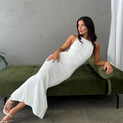 Robe maxi élégante pour femmes avec surface structurée Chic und Stil