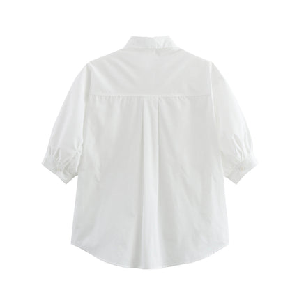 Chemisier pour femmes avec coupe décontractée et poches poitrine pratiques Chic und Stil