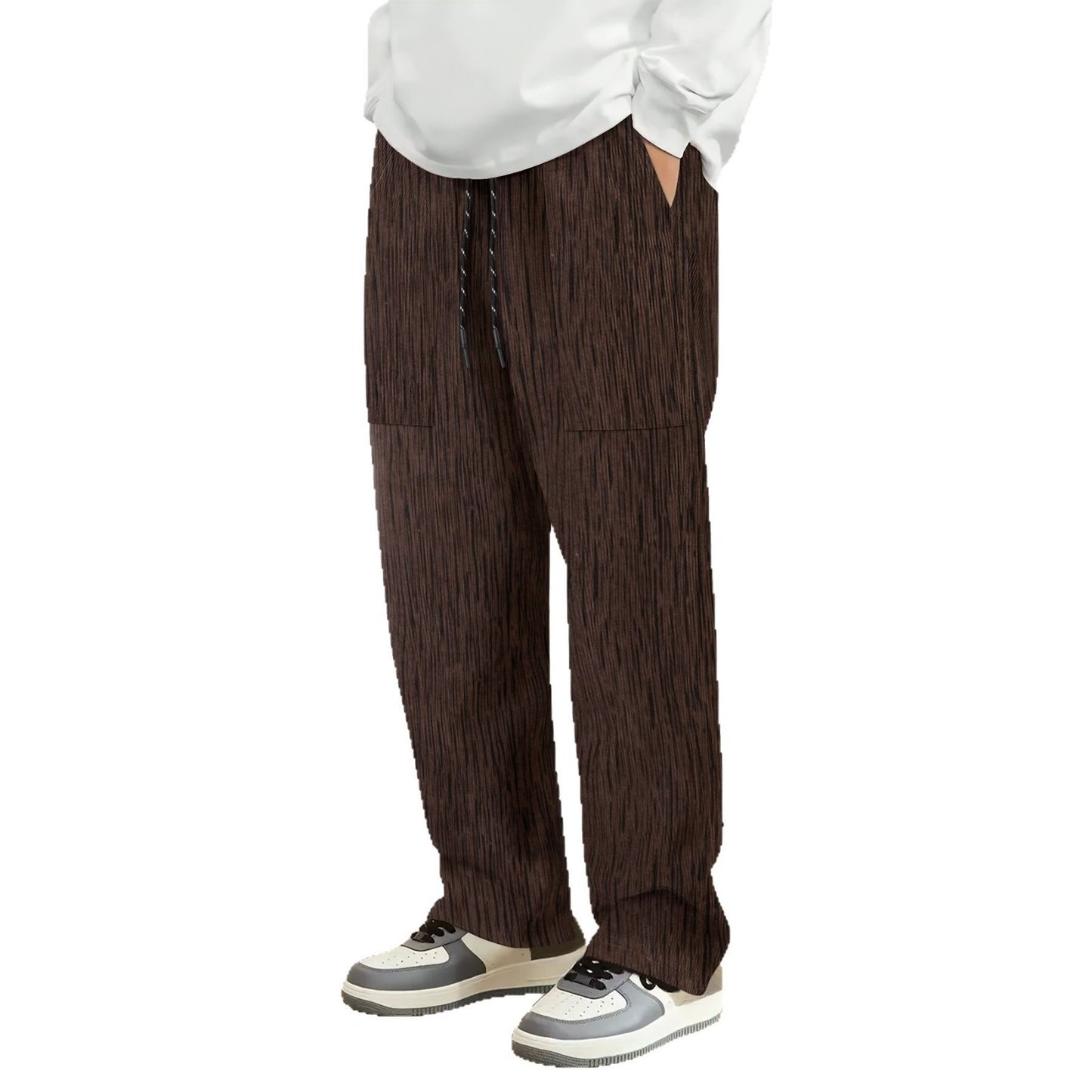 Casual leisure pants for men with practical pockets and elastic waistband Chic and Style