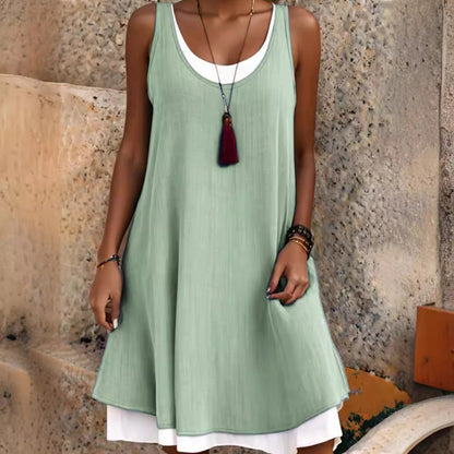 Robe de soleil légère à volants pour femmes Chic und Stil