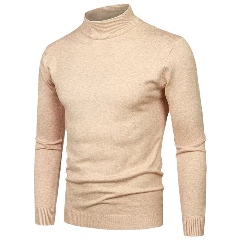 High-quality knitted turtleneck pullover for men with a fine texture Chic and Style