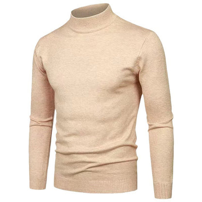 High-quality knitted turtleneck pullover for men with a fine texture Chic and Style
