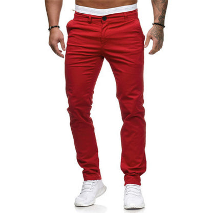 Chic and Style slim-fit chino pants for men