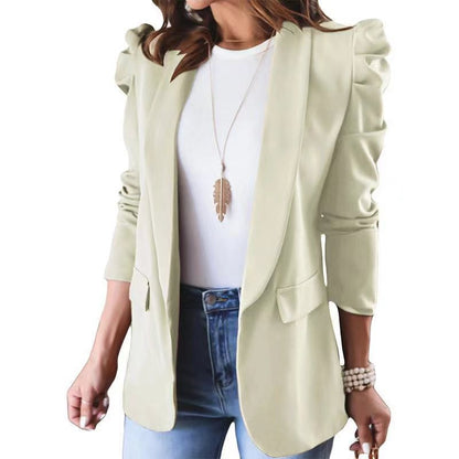 Veste à la mode pour femmes avec des manches bouffantes intégrées et des poches pratiques Chic und Stil