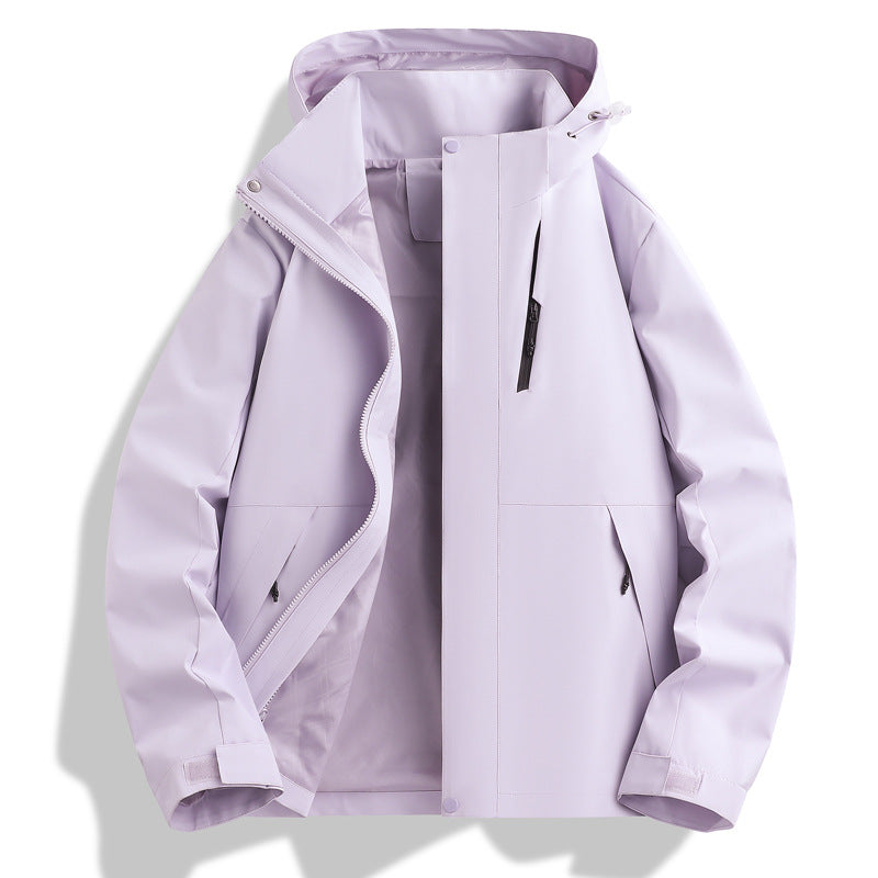 Functional waterproof jacket for men with adjustable hood collar Chic and Style