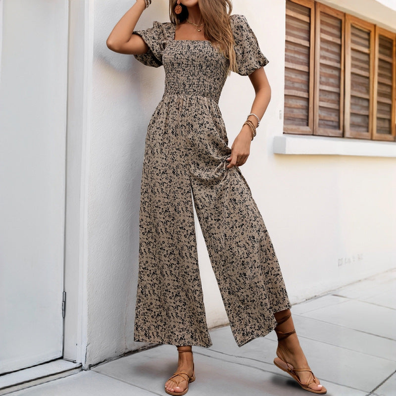Dames Robe Maxi Longue avec haut froncé et poches Chic und Stil