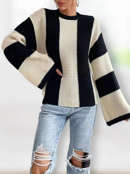 Pull-over tendance pour femmes avec manches larges Chic und Stil