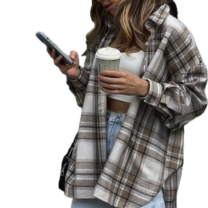 Chemise à carreaux décontractée pour femmes Chic und Stil