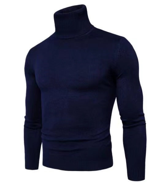 Elegant turtleneck pullover for men in fine merino wool Chic and Style