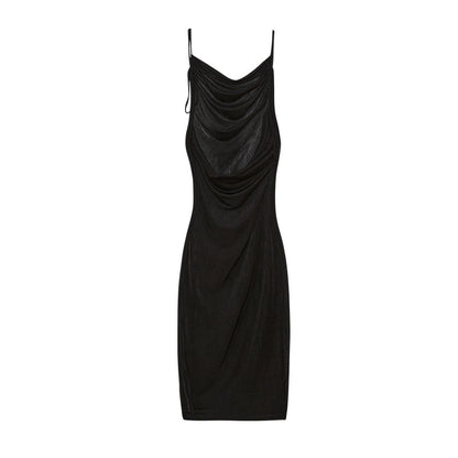 Robe moulante à volants pour femmes avec bretelles réglables Chic und Stil