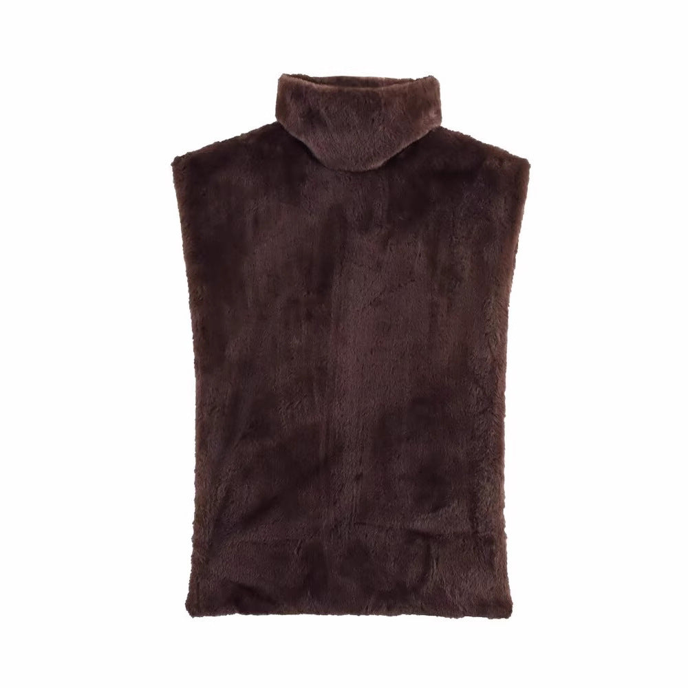 Dames Douce Veste en Teddy Chic und Stil