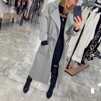 Dames Élégante et polyvalente veste à nouer à la taille Chic und Stil