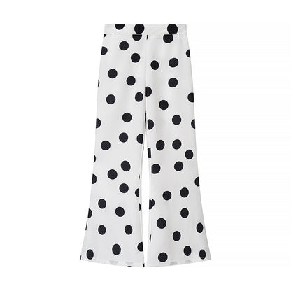 Modern Marlene pants for women with a timeless polka dot design Chic and Style