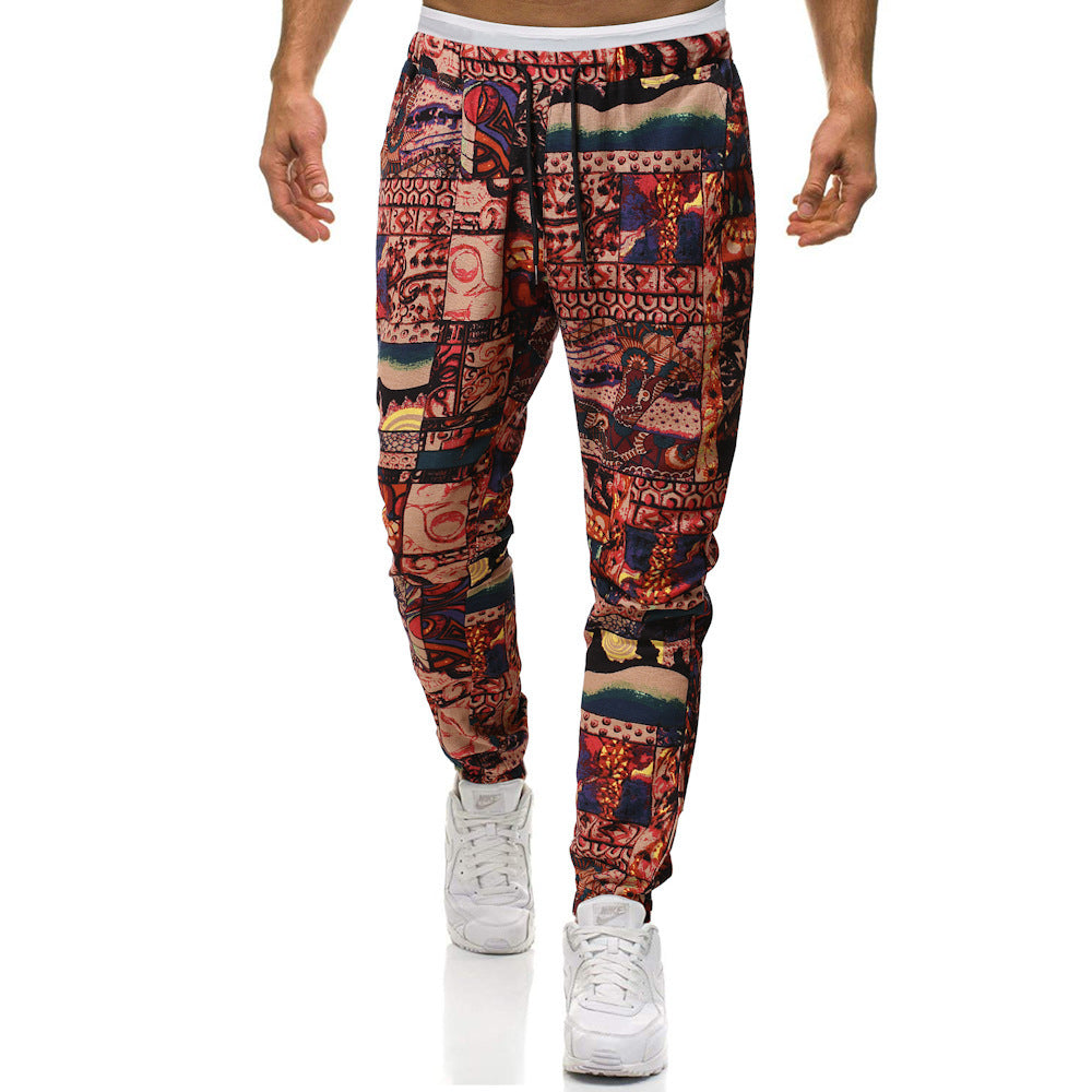 Men's sports pants with unique pattern Chic and Style
