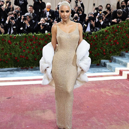 Robe de soirée sans manches scintillante pour femmes Chic und Stil