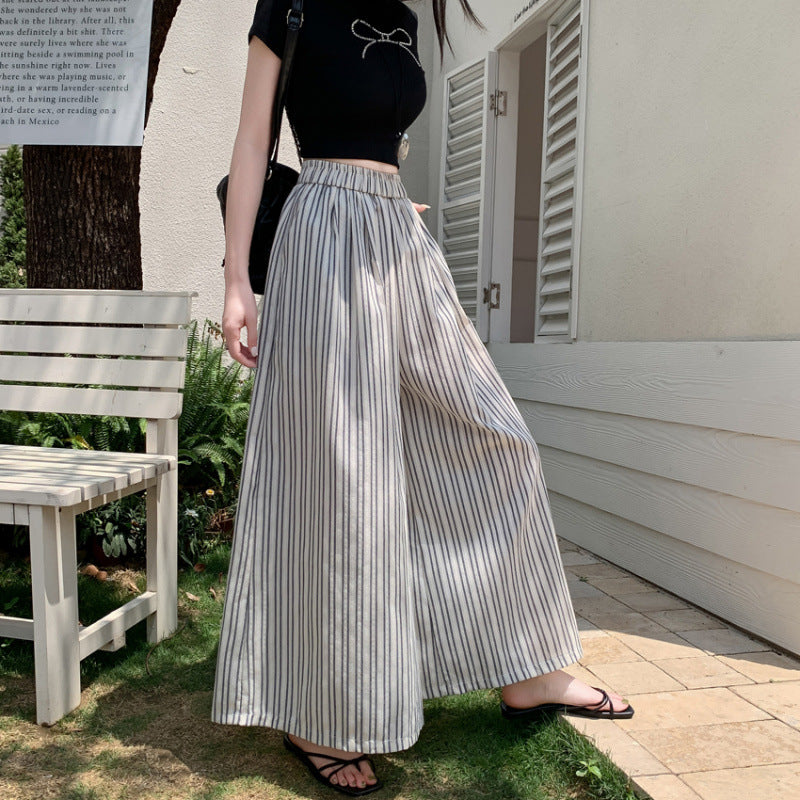 Chic and Style striped wide women's pants