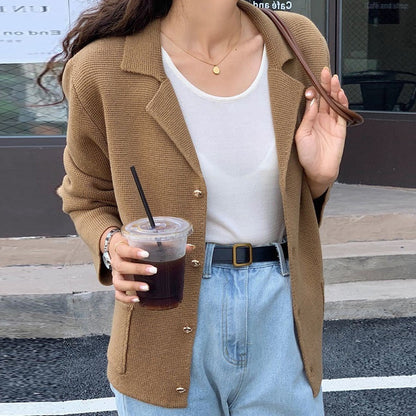 Cardigan élégant pour femme en tissu texturé Chic und Stil