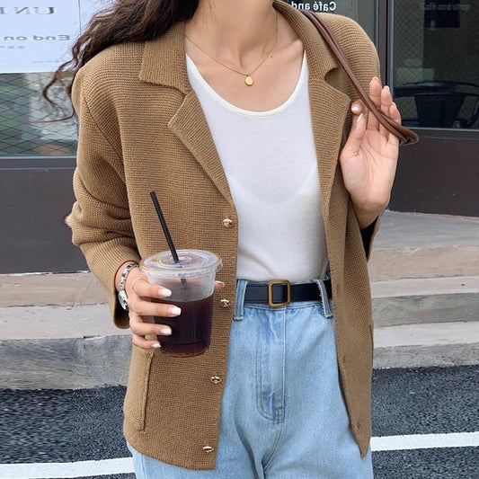 Cardigan élégant pour femme en tissu texturé Chic und Stil