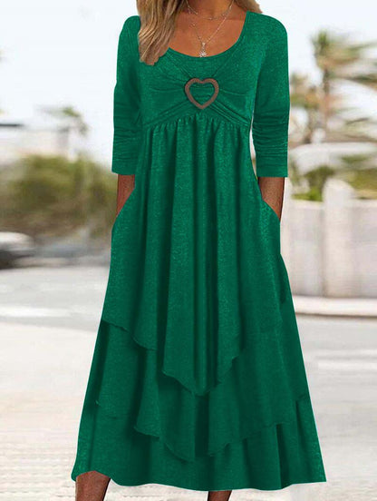 Robe de couche décontractée pour femmes avec détail en forme de cœur et poches Chic und Stil