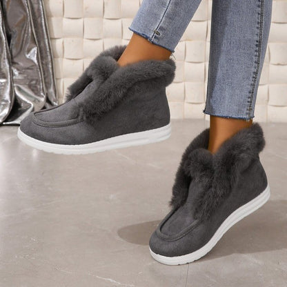 Chaussures de loisirs pour femmes avec doublure en polaire, coupe confortable et semelle antidérapante Chic und Stil