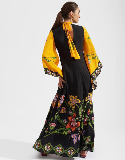 Chic und Stil | Printed Three-Quarter Sleeve Dress