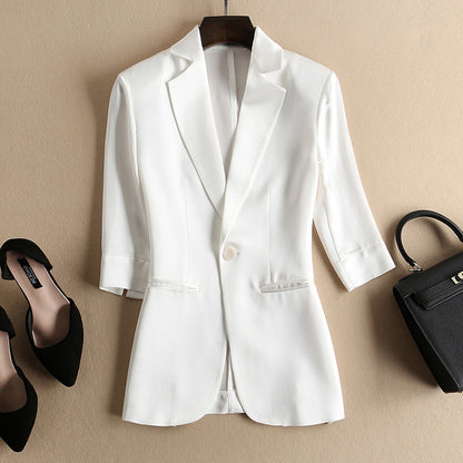 Veste en satin sur mesure pour femmes Chic und Stil