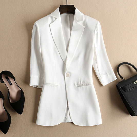 Veste en satin sur mesure pour femmes Chic und Stil