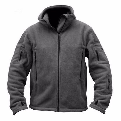 Veste en polaire pour hommes avec plusieurs poches et col de capuche ajustable Chic und Stil