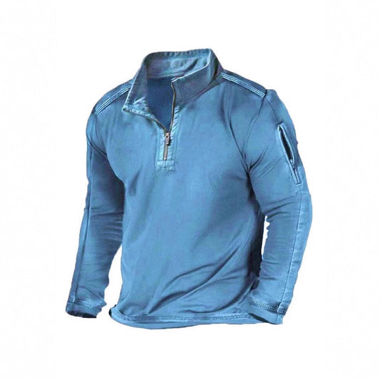 Pull fonctionnel pour hommes avec demi-fermeture éclair et poches pratiques Chic und Stil