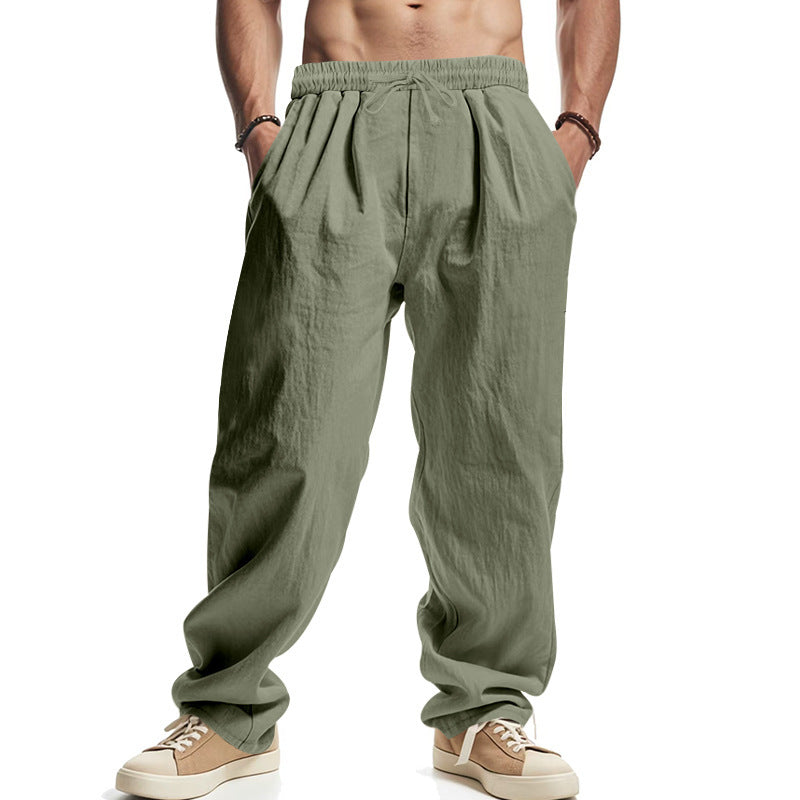 Casual pants for men with elastic waist and side pockets Chic and Style