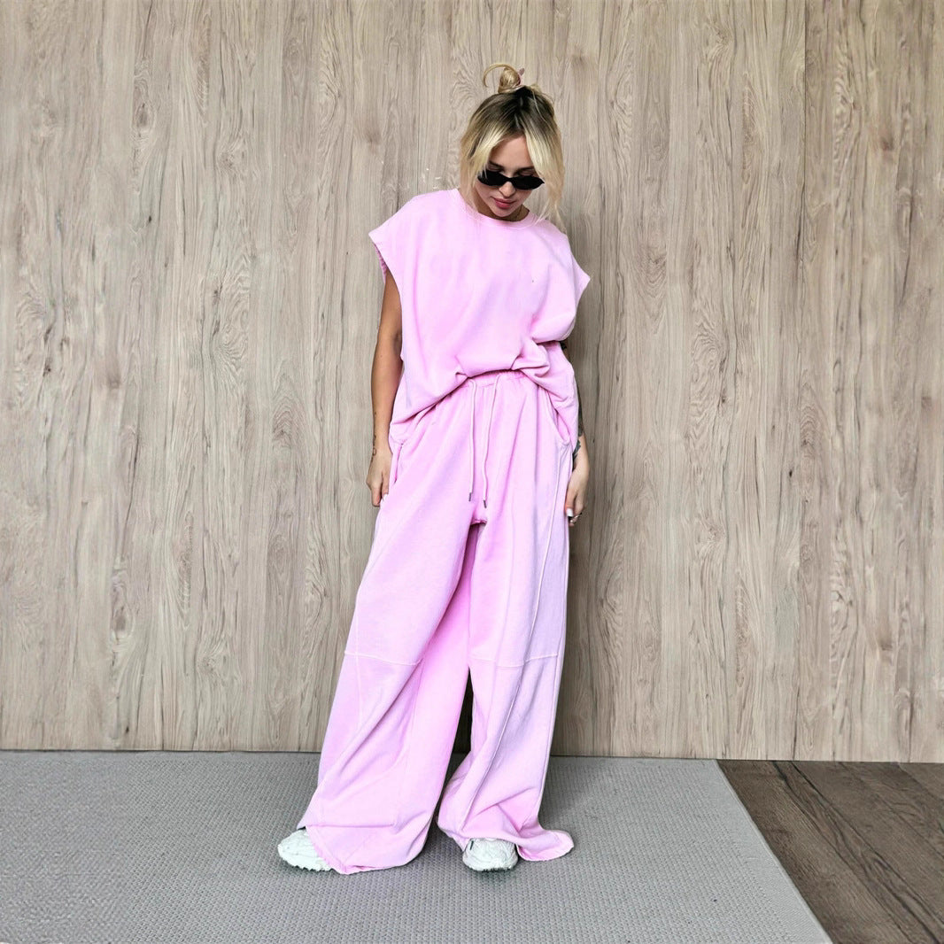 Ensemble de robe oversized sportive pour femmes avec tirage à la taille et poches latérales Chic und Stil