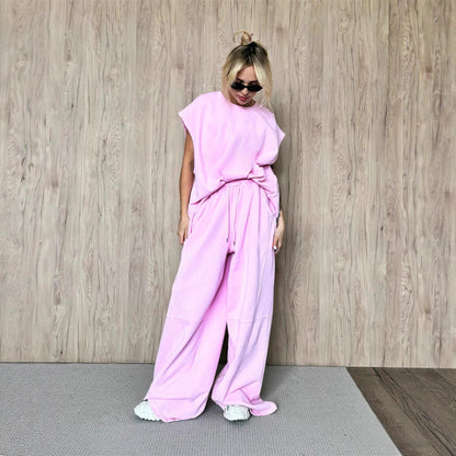 Ensemble de robe oversized sportive pour femmes avec tirage à la taille et poches latérales Chic und Stil