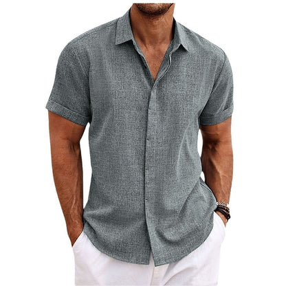 Chemise à manches courtes pour hommes en coton léger avec un confort de port agréable Chic und Stil