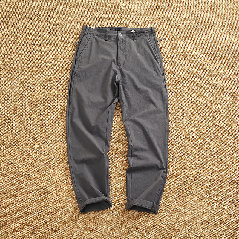 Men's chino pants with elastic waistband and practical side pockets Chic and Style
