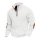 Structured fleece pullover for men with trendy high collar Chic und Stil