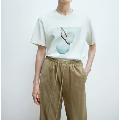 T-shirt graphique pour femmes Chic und Stil